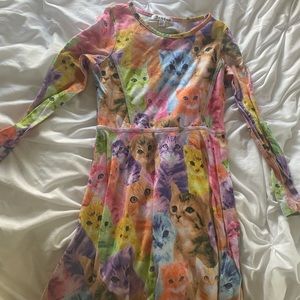 JxStar Rainbow Cat dress